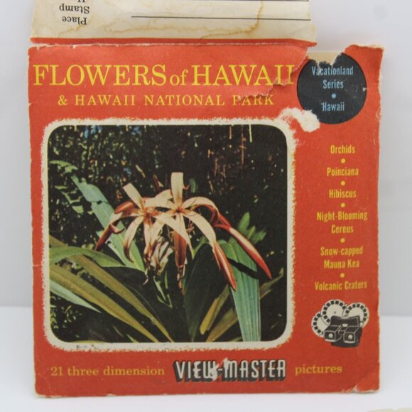 19 Vintage 1940s-50s Sawyers Single View-Master Reels Fairy Tales Hawaii Flowers - Picture 2 of 16